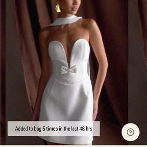Meshki Orellia White Strapless Dress Bridal